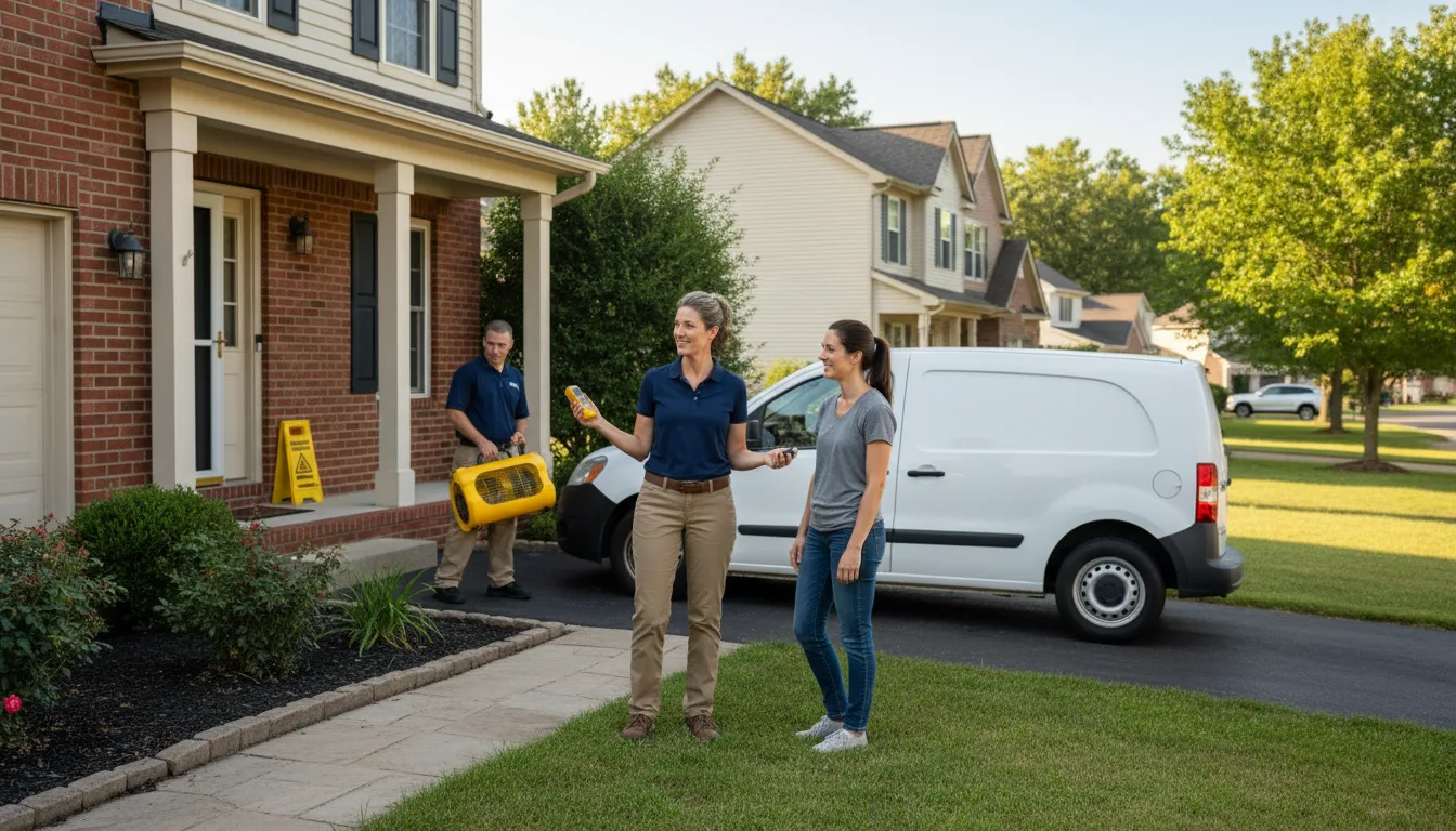 Residential water damage restoration in Covington, LA